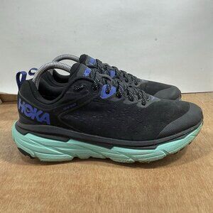 Hoka One One Black and Teal Athletic Shoes